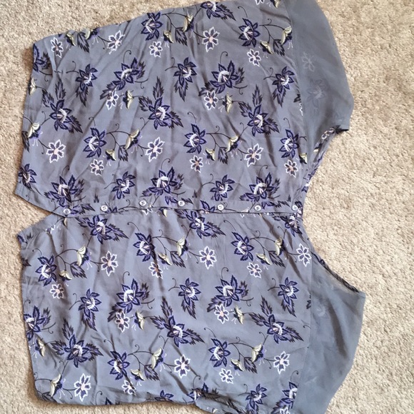 Floral print crop top - Picture 2 of 2